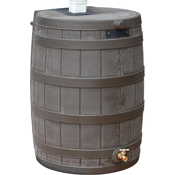 Rain Wizard 50-Gallon Oak Water Storage Barrel