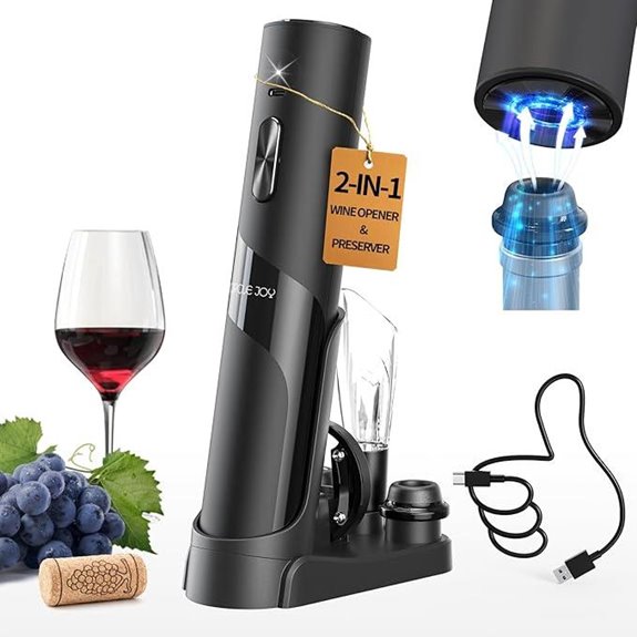 Circle Joy Rechargeable 7-in-1 Electric Wine Opener Set