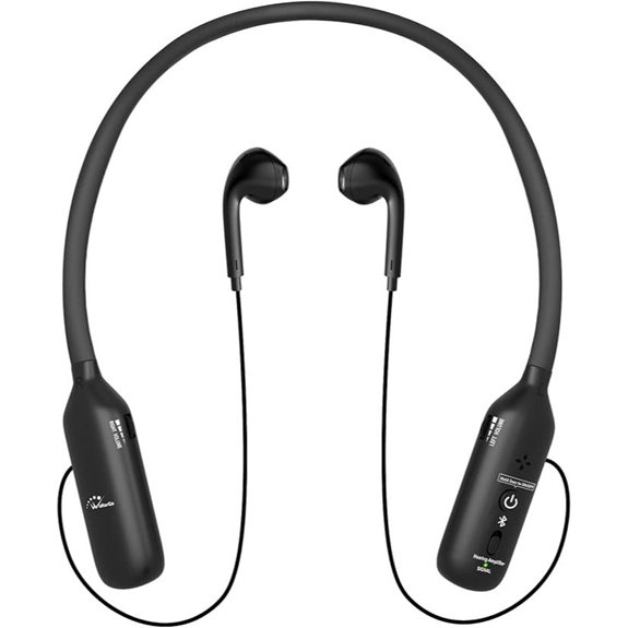 WallarGe Rechargeable Hearing Amplifier with Bluetooth Earphones