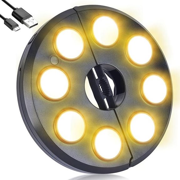 Dual-Power Rechargeable Patio Umbrella Light