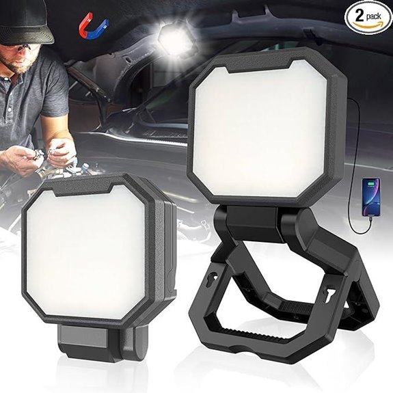 HyperLite Rechargeable Work Light 2-Pack 40W 4000 Lumens