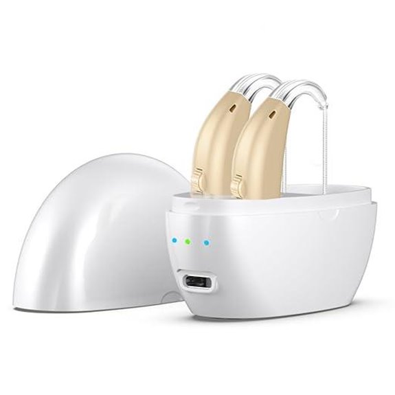 Rechargeable Hearing Aids for Seniors with Noise Cancellation