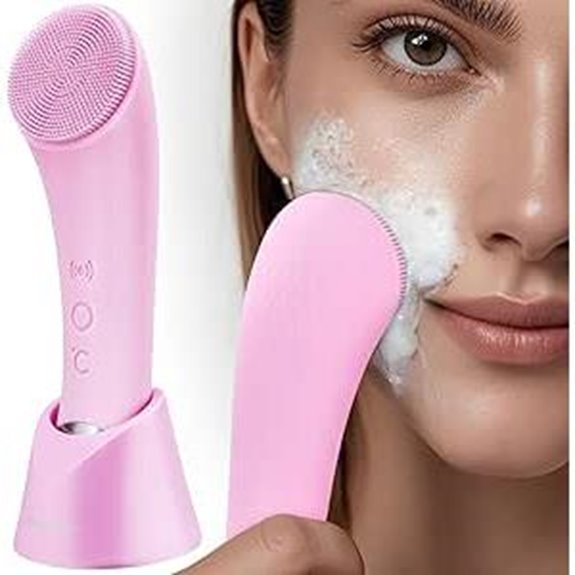 PRITECH Rechargeable Silicone Facial Cleansing Brush