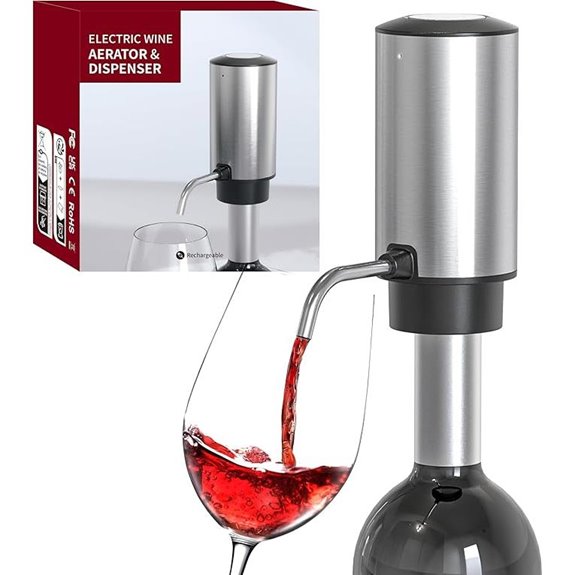 Electric Wine Aerator & Dispenser Rechargeable 2-in-1