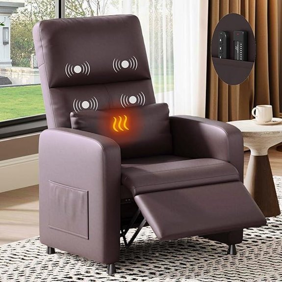 GarveeHome Power Recliner Chair with Heat & Massage