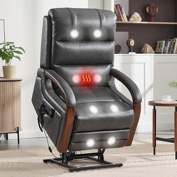 Power Lift Recliner with Massage and Heat