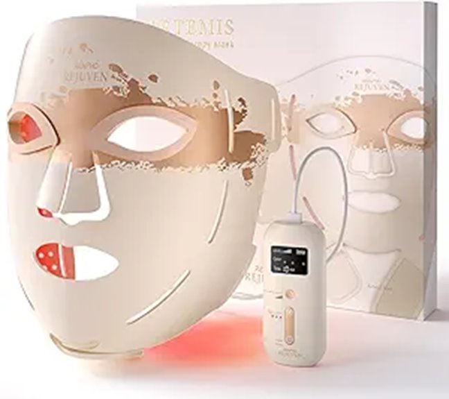 RENPHO Red Light Therapy Face Mask with 3 Modes