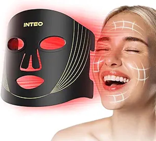 INTEO Red Light Therapy Face Mask with Remote