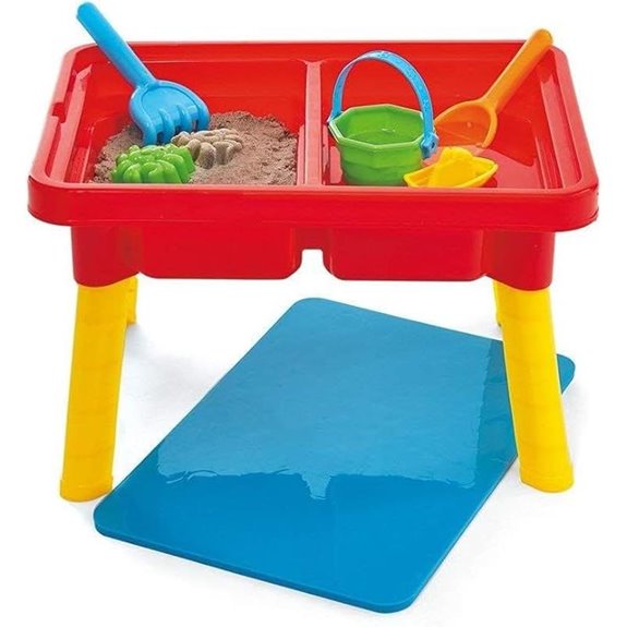 Toddler Sensory Activity Table with Lid Red