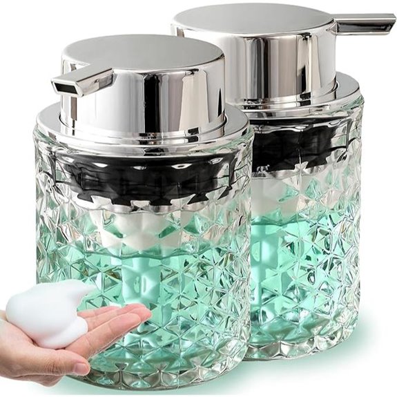 Malachi Foaming Hand Soap Dispenser Refillable Glass Pump