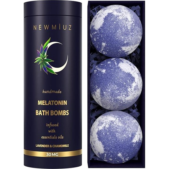 Sleep Well Melatonin Bath Bombs with Lavender & Chamomile