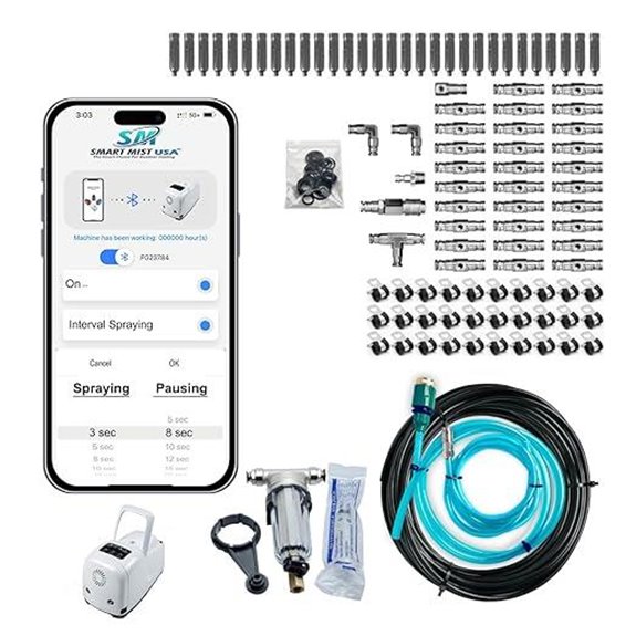 App Controlled High Pressure Misting System Kit