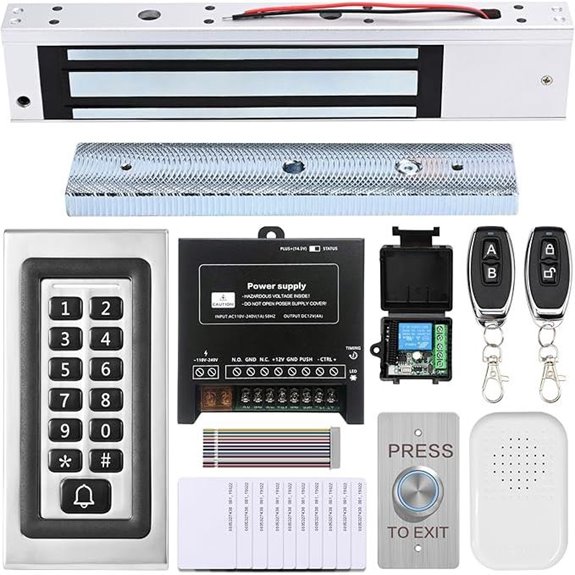 Access Control Kit with Remote and Electromagnetic Lock