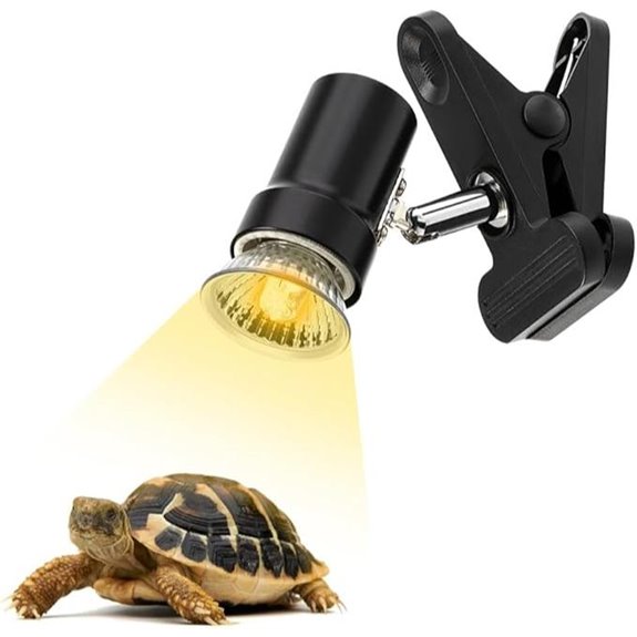 Reptile Heat Lamp with Clamp and 50W UV Bulb