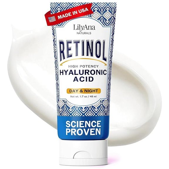 LilyAna Naturals Retinol Face Cream with Hyaluronic Acid