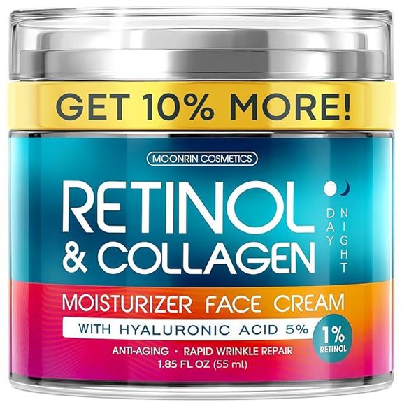 Retinol Face Cream with Hyaluronic Acid Anti-Aging Moisturizer