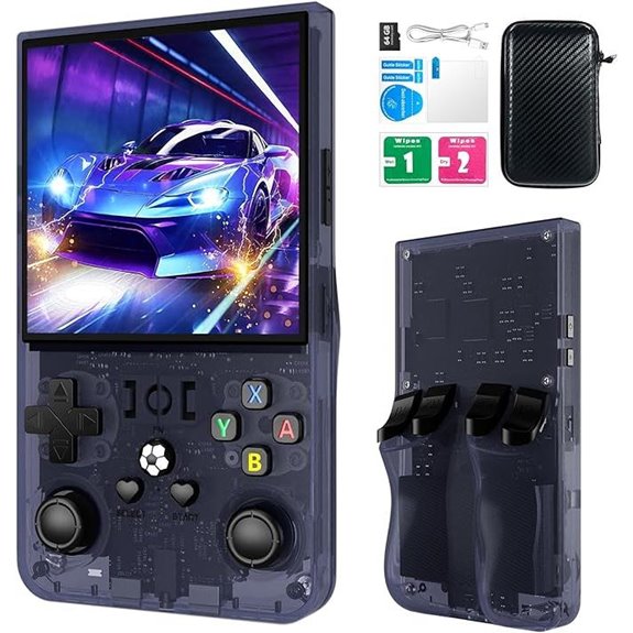 R36MAX Retro Handheld Gaming Console with 64GB Memory