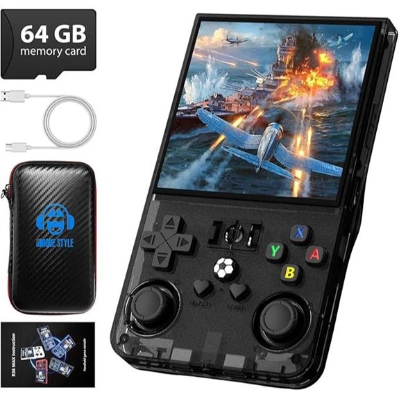 R36MAX Retro Handheld Game Console with 18,000+ Games