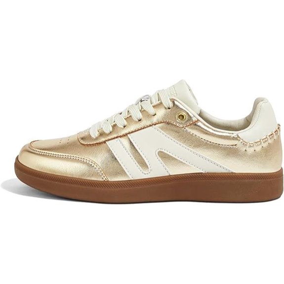 Lucky Step Women Retro Leather Sneakers