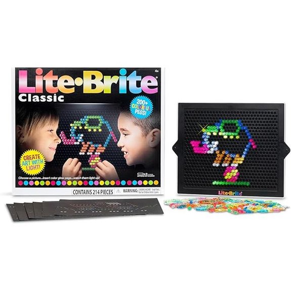Lite Brite Classic Retro Light Art Toy for Kids