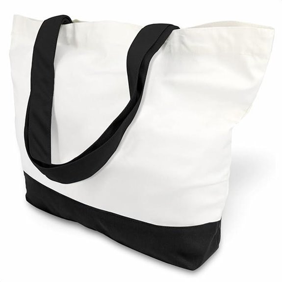 TOPDesign Reusable Cotton Canvas Tote Bag (1 Pack)