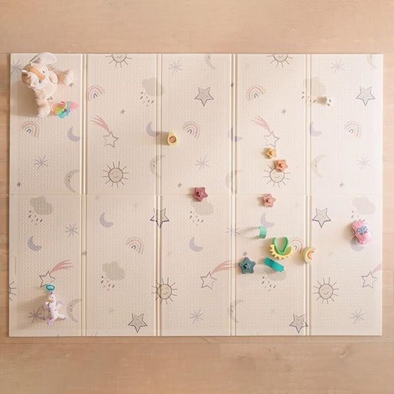 Nuby Reversible Baby Play Mat 77x58