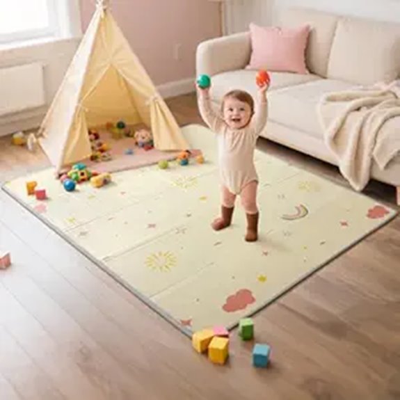 Mallify Reversible Baby Play Mat 50''x50