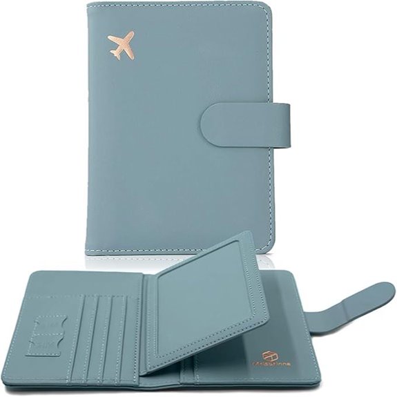 Melsbrinna RFID Passport Holder with Card Slots