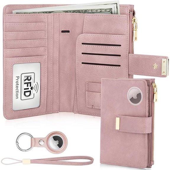 HUANLANG RFID Passport Holder with Airtag for Travel