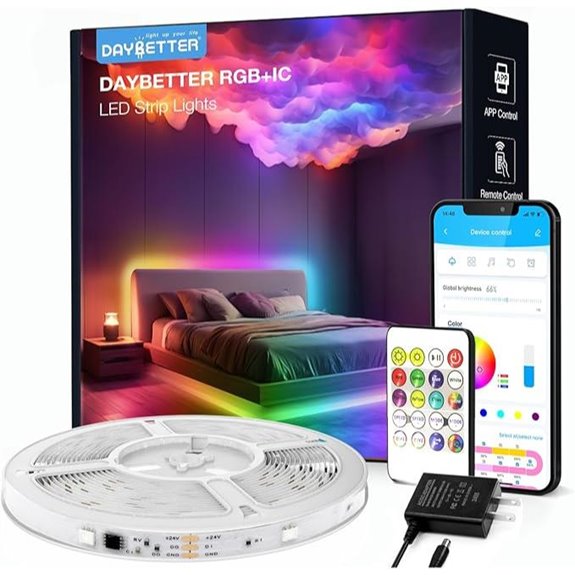 DAYBETTER RGB LED Strip Lights with App Control