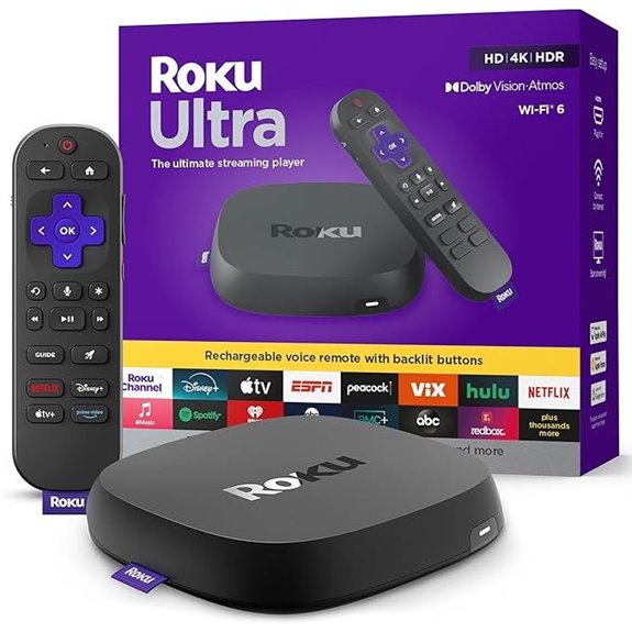Roku Ultra 4K Streaming Player with Voice Remote