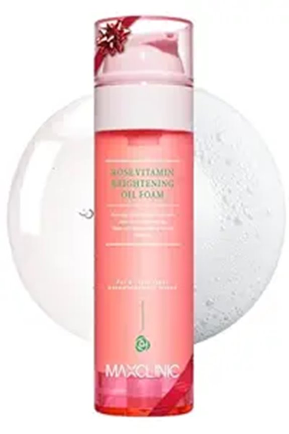 Rose Vitamin Oil to Foam Facial Cleanser