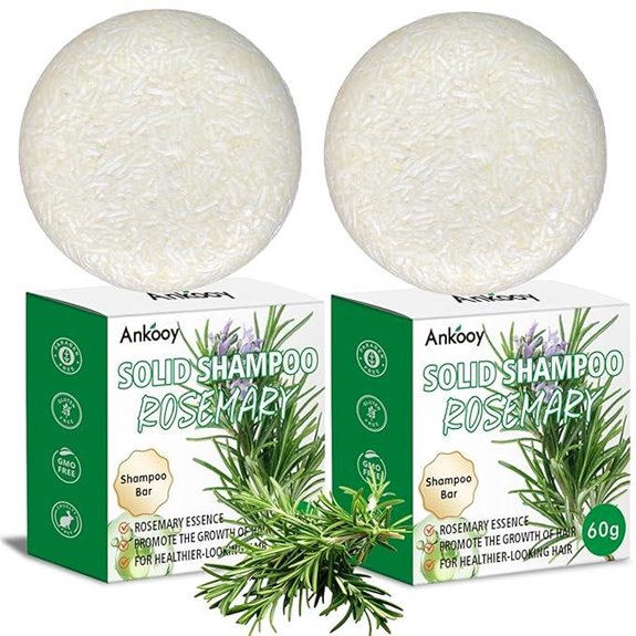 2-Pack Rosemary Oil Shampoo Bars for Thinning Hair