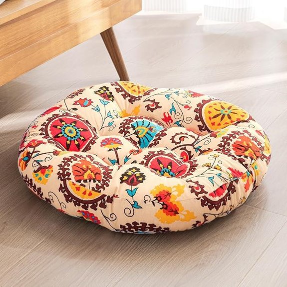 Watbro Round Meditation Floor Cushion 22x22 Inch