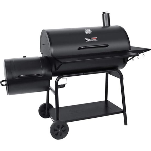 Royal Gourmet Barrel Charcoal Grill & Offset Smoker