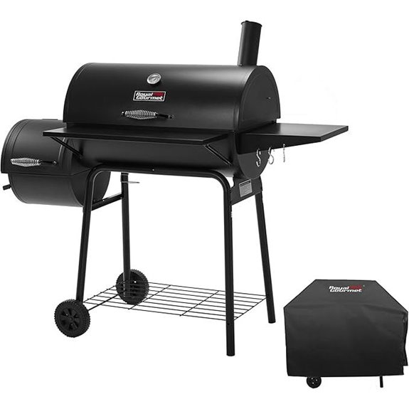 Royal Gourmet Offset Charcoal Grill with Cover