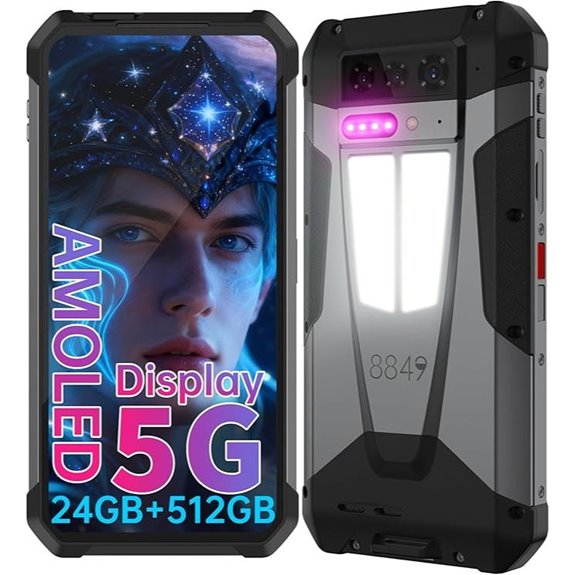 8849 Tank 4 Rugged 5G Smartphone with Projector