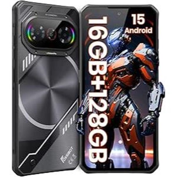 FOSSIBOT Rugged Smartphone 16GB+128GB 50MP Camera