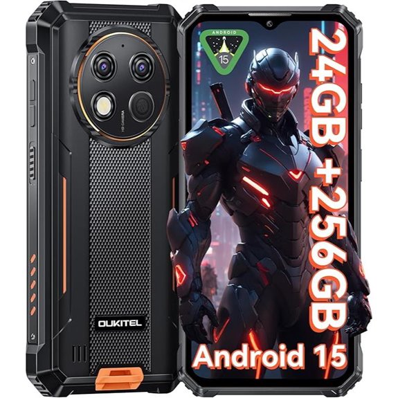 OUKITEL G1 Rugged Smartphone 24+256GB 10600mAh