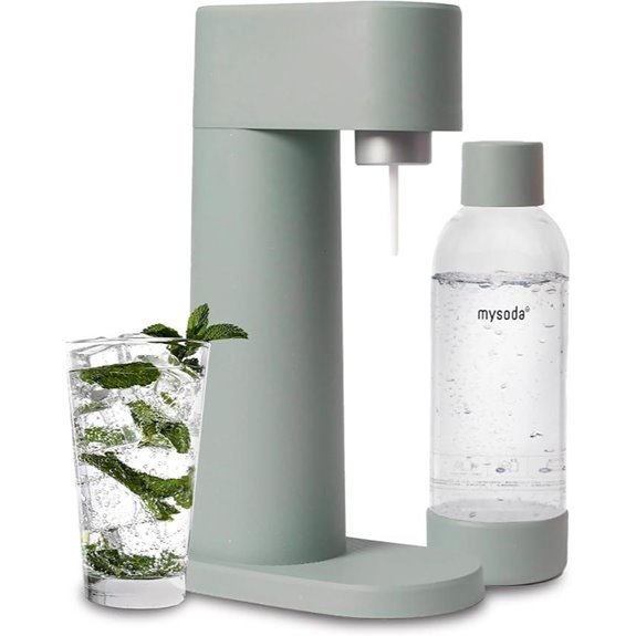 Mysoda Woody Sparkling Water Maker in Sage Green