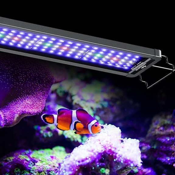 Pawfly 48W Saltwater Aquarium Light with Dimmable LED