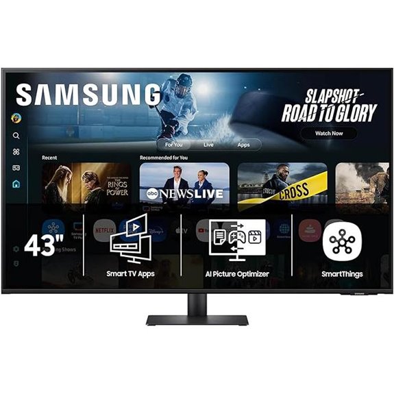 Samsung 43” 4K UHD Smart Monitor with AI & Hub