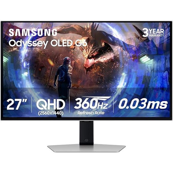 Samsung Odyssey OLED G6 27” Gaming Monitor