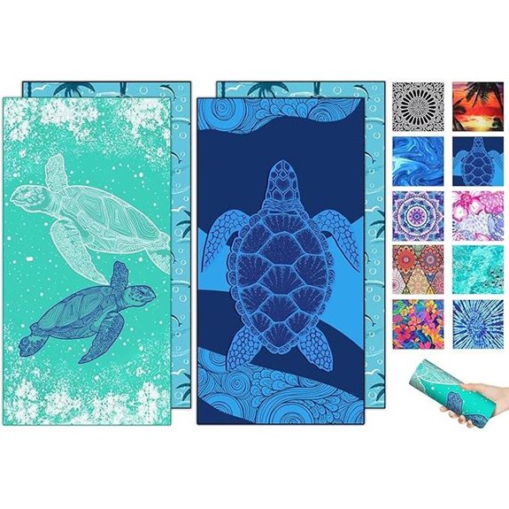 Sand Proof Microfiber Beach Towels (2 Pack)