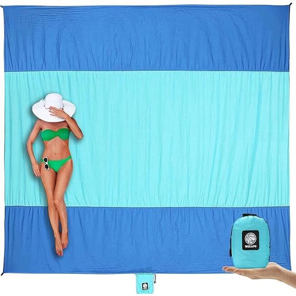 WEKAPO Sandproof Waterproof Beach Blanket