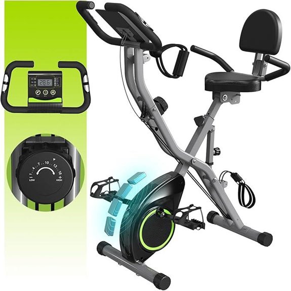 Indoor 5-in-1 Folding Exercise Bike for Seniors