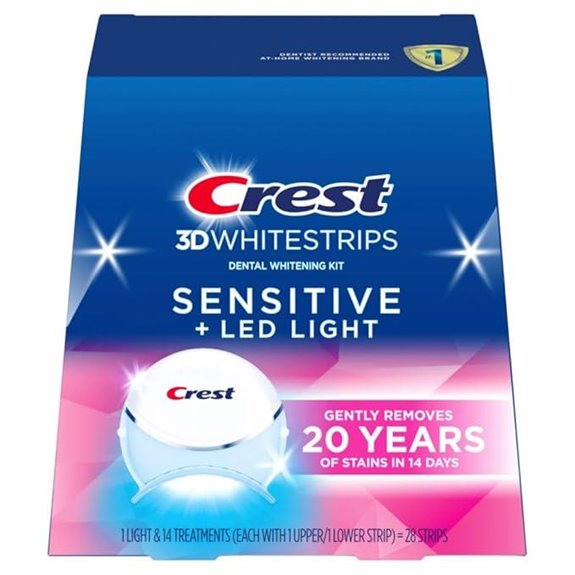 Crest 3D Whitestrips Sensitive & LED Teeth Whitening