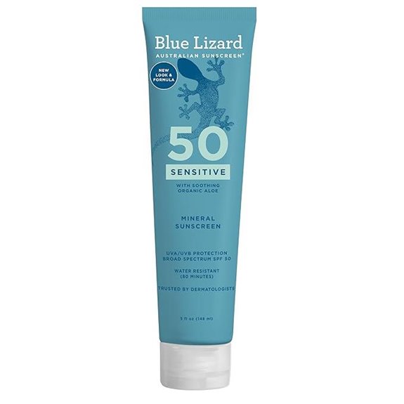 Blue Lizard Sensitive Mineral SPF 50 Sunscreen Lotion