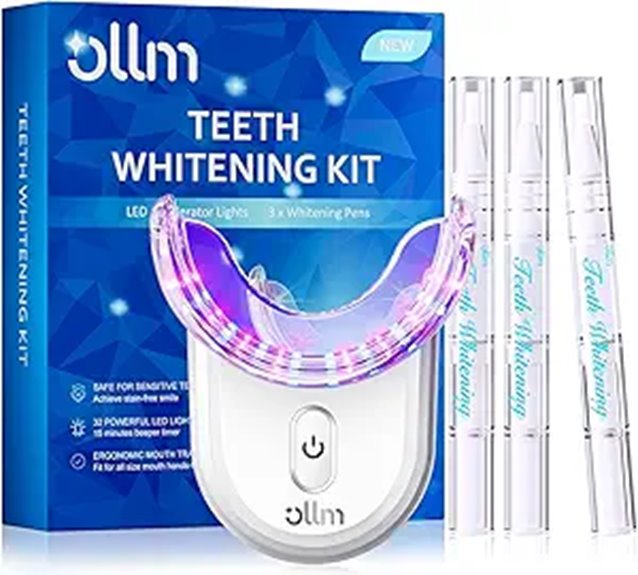 Teeth Whitening Kit for Sensitive Teeth (32X LED Light)