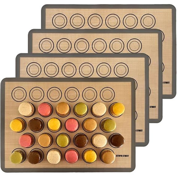 Macaron Silicone Baking Mats (Pack of 4)